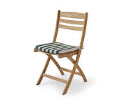 Podsedák Selandia Chair, light apricot / dark green stripe