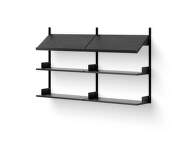 Policová zostava Office Shelf, black ash/black