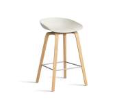 Barová stolička AAS 32 Low Lacquered Oak Veneer, melange cream