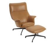 Kreslo Doze Lounge Chair & Ottoman, Refine Leather Cognac / anthracite