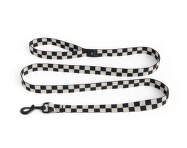 Vodítko Dogs Leash Flat M/L, black/white check