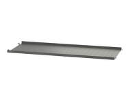 Polica String Metal Shelf Low Edge 78 x 30, dark grey
