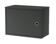 Komoda String Cabinet with swing door, dark grey