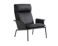Kreslo Muno LN17 High Back w. Arms, black