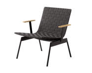 Kreslo s podrúčkami Ville AV45, warm black