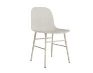Stolička Form, light grey/steel