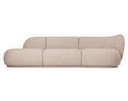 Otvorená modulárna pohovka Rico Soft Bouclé, natural