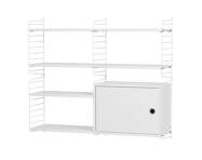 Policová zostava String Living Room R, white