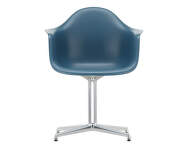 Stolička Eames DAL, sea blue / polished aluminum