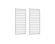 Nástenný panel String Wall 75 x 30, 2 ks, dark brown