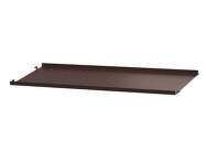 Polica String Metal Shelf Low Edge 78 x 30, dark brown