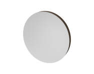 Zrkadlo Vala Round Ø50 cm, dark lacquered oak