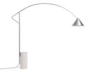 Stojacia lampa Compass, brushed aluminium