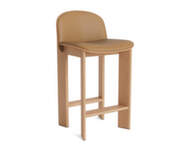 Barová stolička Chisel 35 H65, lacquered oak / Grano cognac