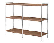 Policová zostava Alima NDS5, chrome / walnut