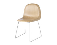 Stolička 3D Dining Chair, oak/sledge base
