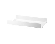 Polica String Metal Shelf High Edge 58 x 30, white