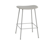 Barová stolička Fiber Stool 65cm, tube base, grey