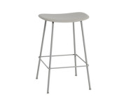 Barová stolička Fiber Stool 65cm Tube Base, grey