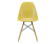 Stolička Eames Fiberglass DSW, ochre light/ash