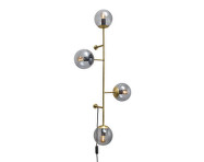 Nástenná lampa Orb, Matt Antique Brass