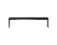 Lavica Mies Bench L180, black/black leather