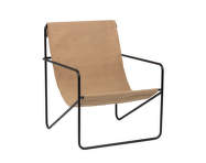 Kreslo Desert Lounge Chair, black/solid cashmere