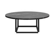 Konferenčný stolík Florence Coffee Table Ø90, black Marquina marble / black