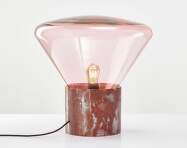 Stolová lampa Muffins WOOD 02 PC850, sunset pink / red marble