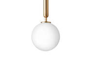 Závesné svietidlo Miira 1, brass/opal