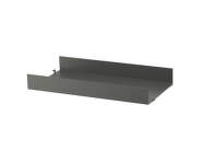 Polica String Metal Shelf High Edge 58 x 30, dark grey