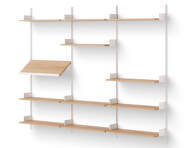 Policová zostava Display Shelf, oak/white