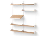 Policová zostava Living Shelf, oak/white