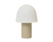 Prenosná lampa Frill, cashmere/white