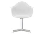Stolička Eames DAL, cotton white/polished aluminum