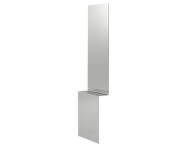 Zrkadlo Pleat, polished steel
