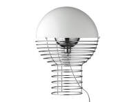 Stolná lampa Wire 40, chrome/white