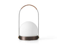 Prenosná lampa Carrie Leather Handle, bronzed brass