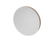 Zrkadlo Vala Round Ø50 cm, lacquered oak