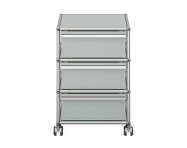 Zásuvkový kontajner na kolieskach USM Haller M26, light grey