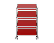 Zásuvkový kontajner na kolieskach USM Haller M26, ruby red