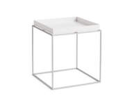 Stolík Tray Table 40x40, white / silicone coated steel