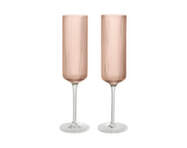Poháre na šampanské Ripple Flutes set 2 ks, blush