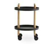 Servírovací stolík Block Table Round, black