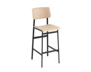 Barová stolička Loft 75 cm, black/oak