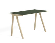 Stôl Copenhague CPH 90, water-based lacquered oak/green linoleum