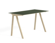 Stôl Copenhague CPH 90, lacquered solid oak/green linoleum