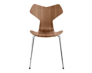 Stolička Grand Prix™, walnut / chrom