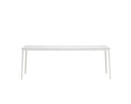 Jedálenský stôl Plate 90x200, marble carrara table top/white base