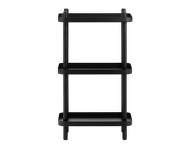 Polica Block Shelf, black/black